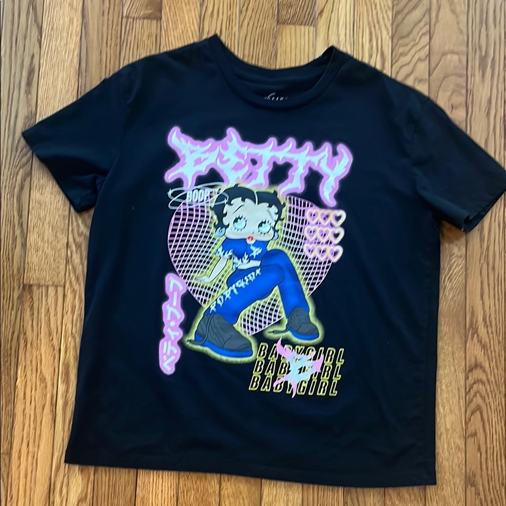Betty Boop Graphic Tee Street style Baby‎ Girl Fleischer Studios M Graffiti